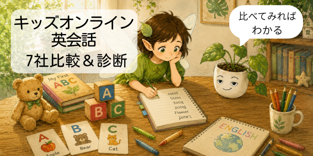 キッズオンライン英会話7社比較｜年齢・目的別に選べる徹底比較＆診断